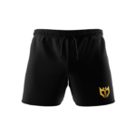 mens black cotton shorts