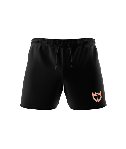 black cotton running shorts