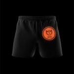 black summer shorts