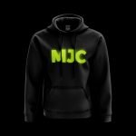 Reflective Neon - Fit Black Hoodie