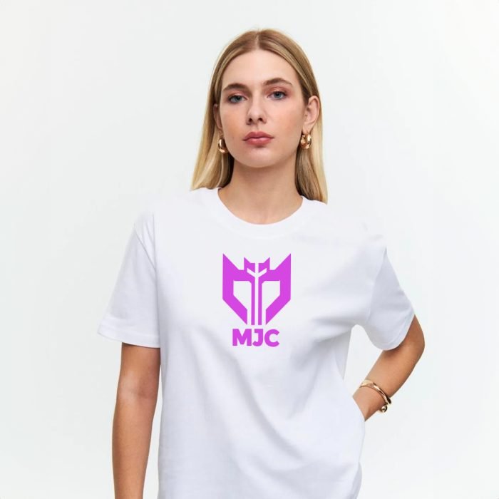 ⁦تيشيرت كاجوال قطني ابيض MJC⁩ - الصورة ⁦2⁩
