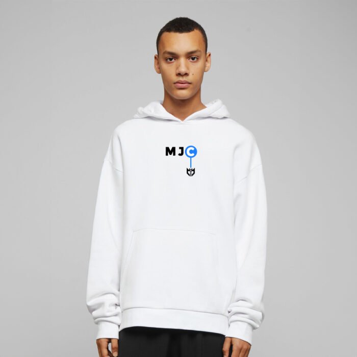 men's white oversized hoodie MJC