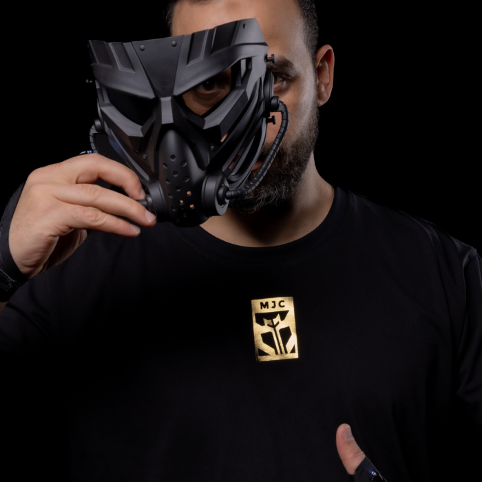 ⁦تي شيرت اسود رجالي Gold MJC Logo Vibe⁩ - الصورة ⁦2⁩