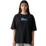 تي شيرت اوفر سايز اسود نسائي